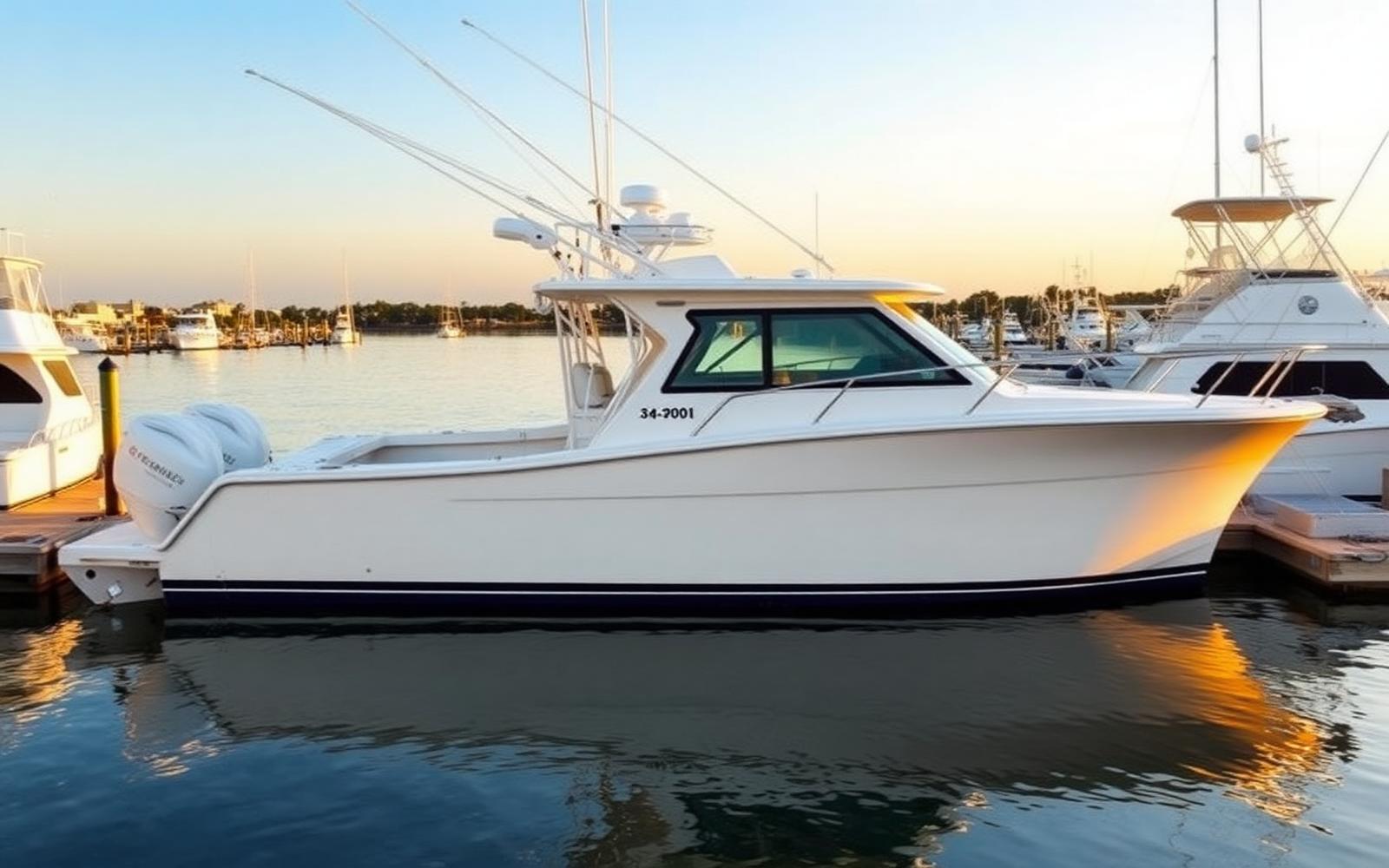 Sample 32-foot offshore center-console fishing boat